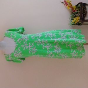 Lilly Pulitzer Green and White Dress